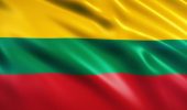 Lithuania Flag Animation (Close-up)